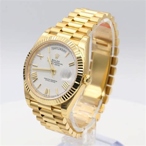 rolex gold watch for men|rolex day date 40 yellow gold.